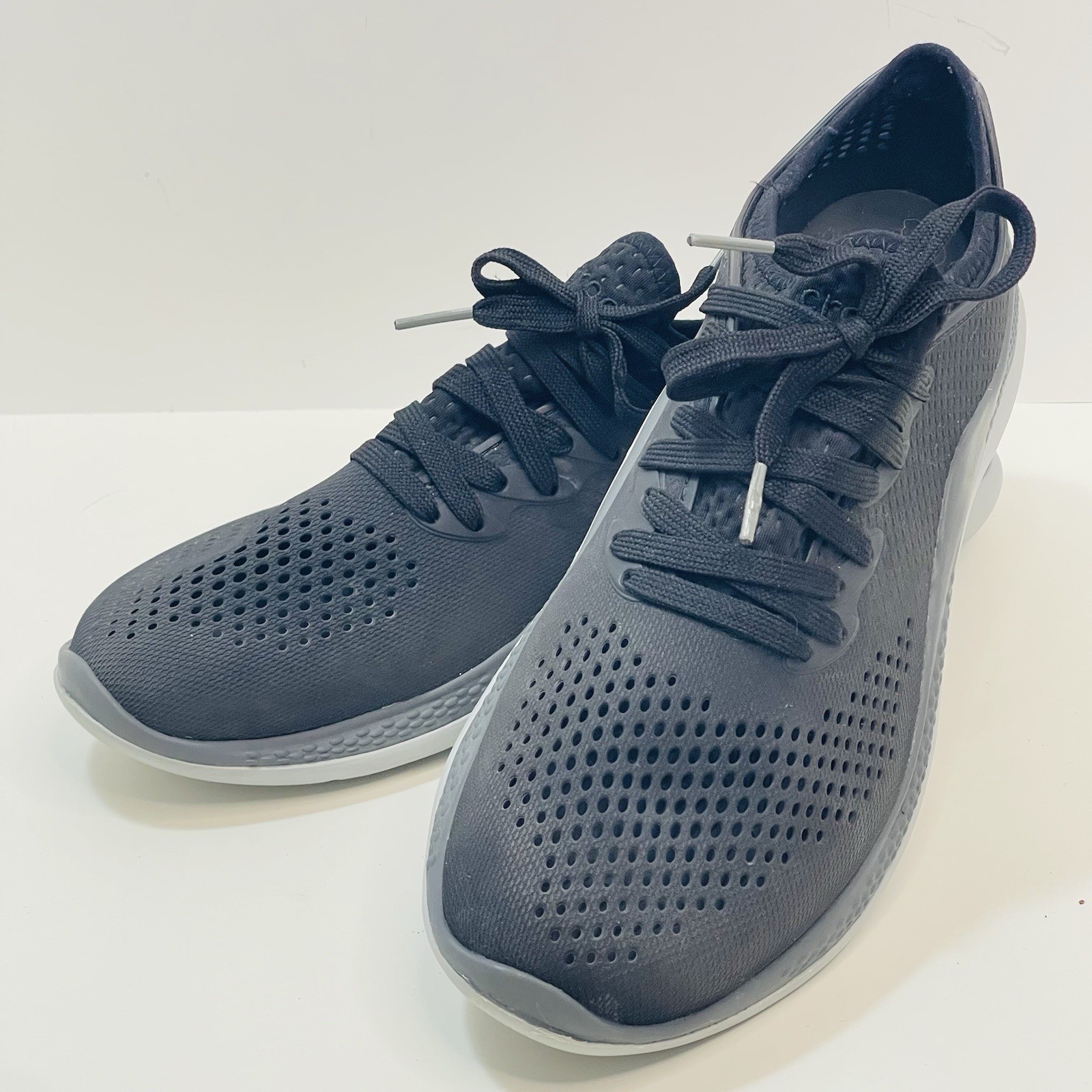 Crocs LiteRide 360 Pacer Shoes Womens Size 11 Black Slate Gray 206705