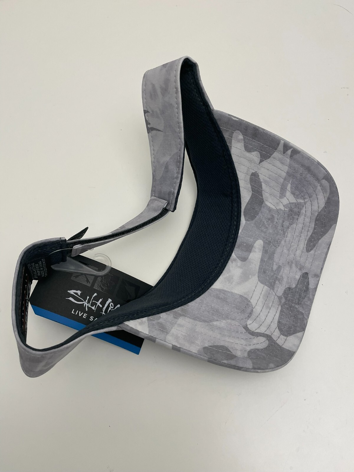 524- NWT SALT LIFE Hat Cap Visor Fishing Sportsman Golf NEW Fish/Dive/Surf Camo