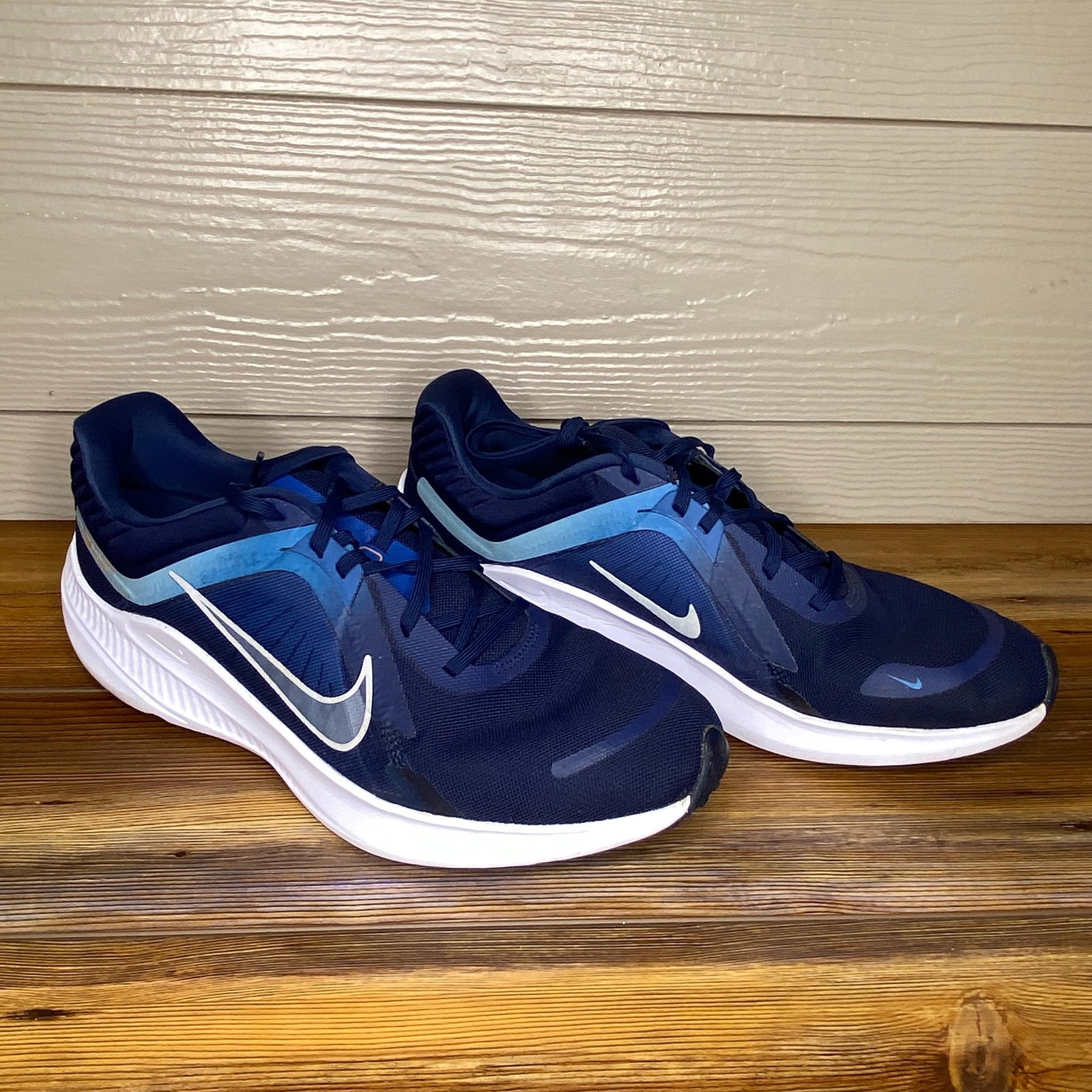 Nike Quest 5 Shoes Mens Size 13 Blue Mesh Running Athletic Sneakers DD0204-400
