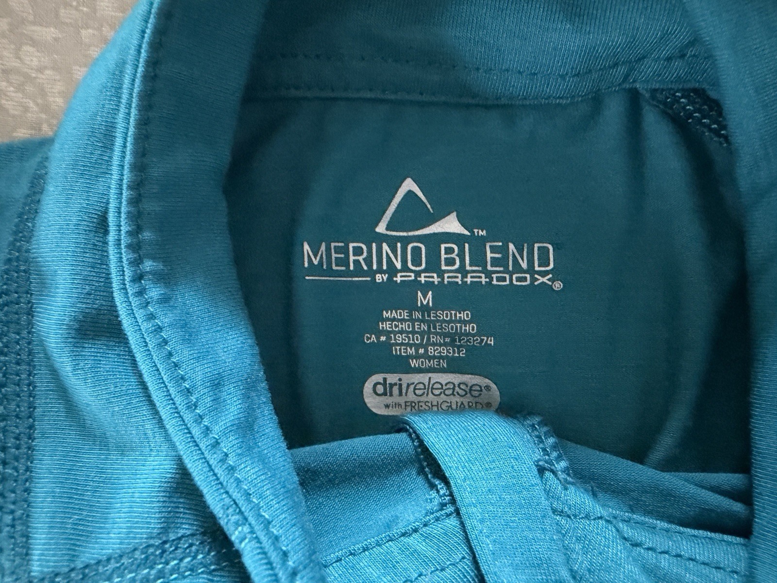 Paradox Dry Release Base Layer Top Womens Med Wool Merino Blend 1/4 Zip J27