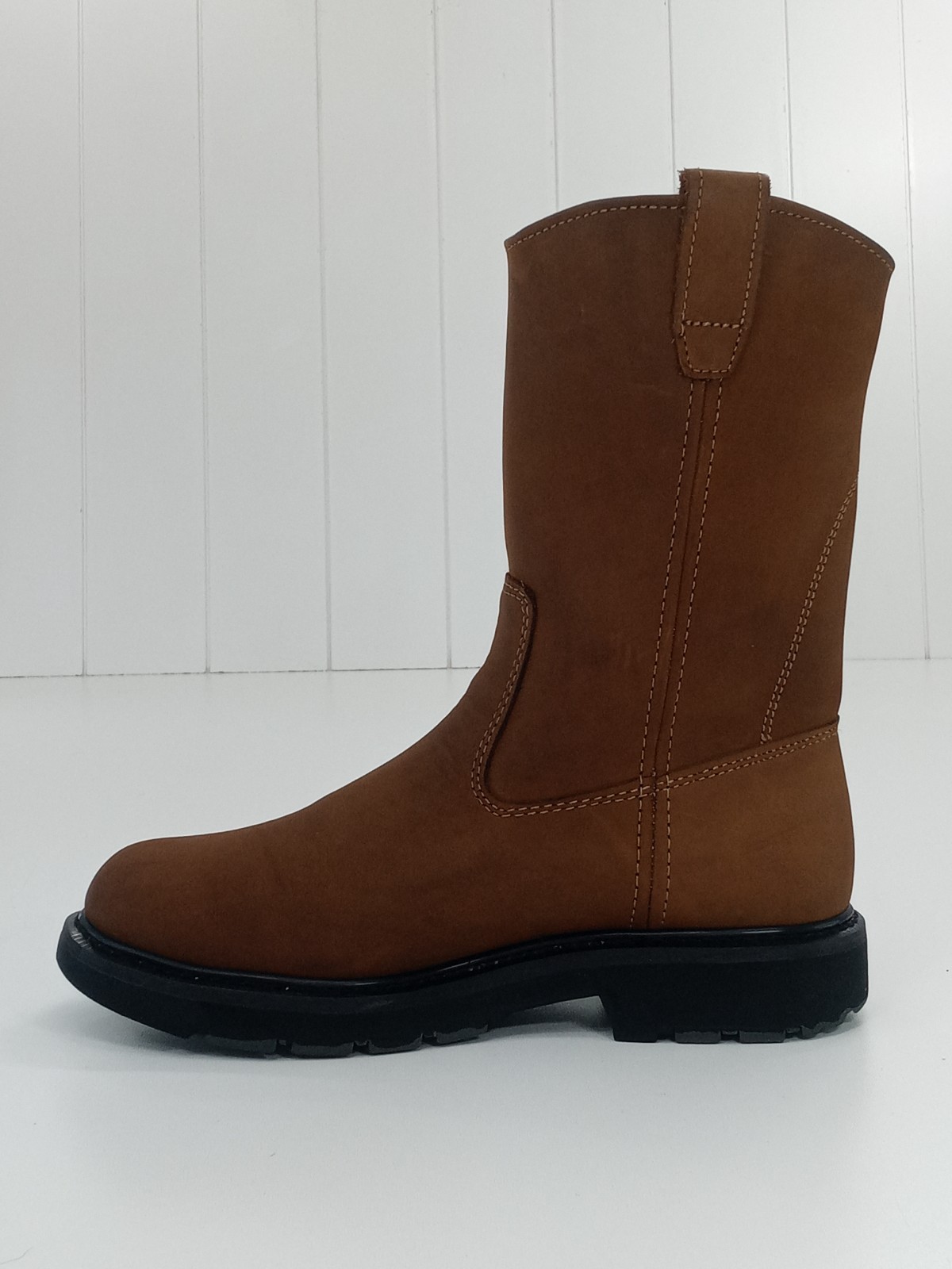 Wolverine Wellington Work Boots Men’s Brown Leather Slip On Size 9.5M