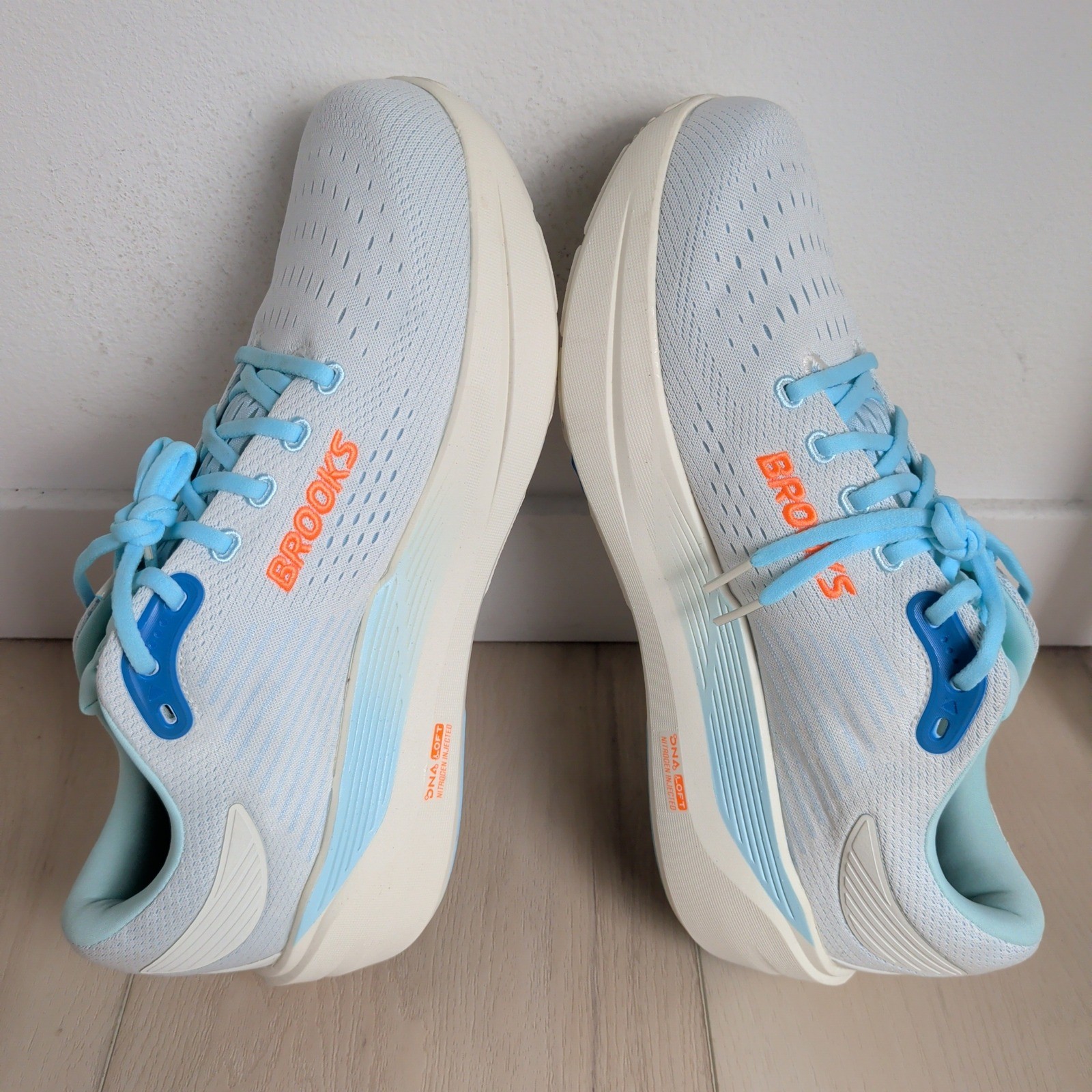 NEW Brooks Ghost Max 3 Bluewash/Atomizer/Orange Men 13 Sneaker Shoes 1104641D417