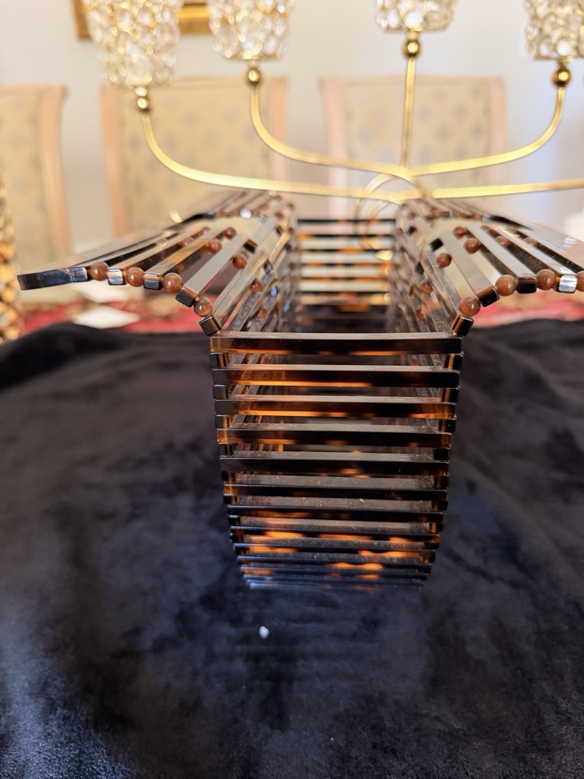 Half moon acrylic clutch ￼