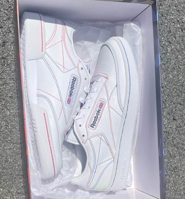 Reebok Club C 85 White Red Size 7.5 US EU 40 Authentic Sneakers w/ Box