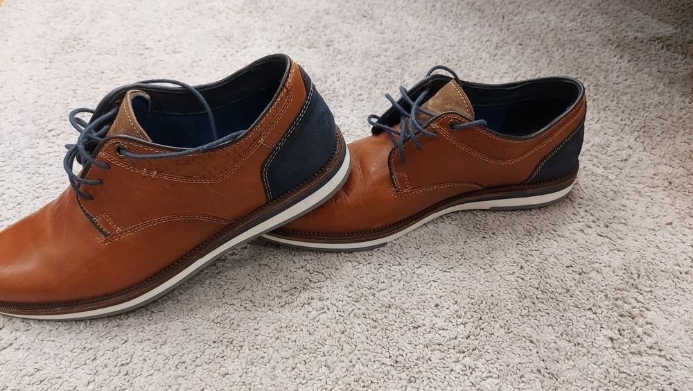 mens ecco heels brown leather 41