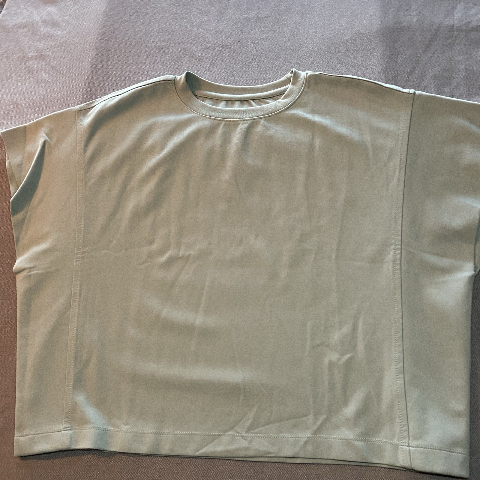 NWT Women’s Light Blue Structured Top Size Large Modern Minimalist