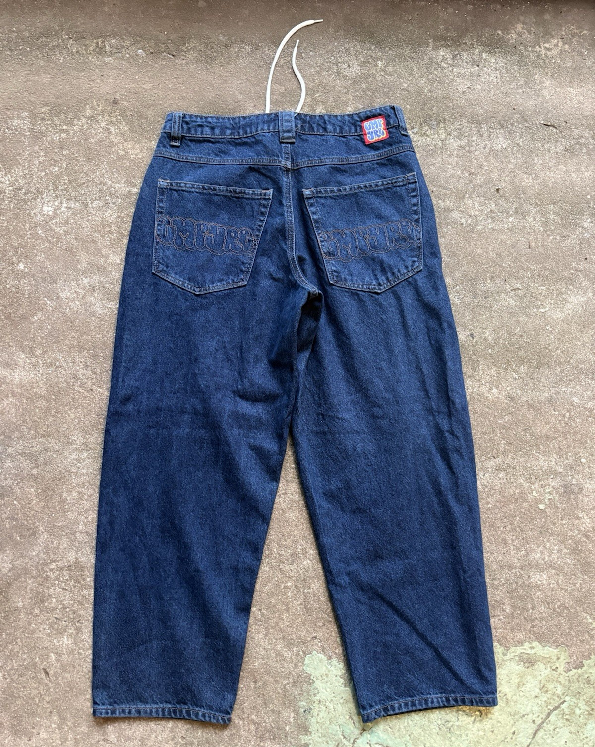 empyre Men’s Blue Dark Wash Denim Jeans Straight Relaxed Fit 5-Pocket