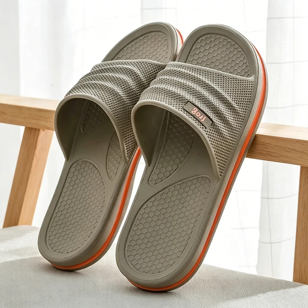Soft EVA Bathroom Slippers Men Women Non Slip House Slides Indoor Shower Shoes