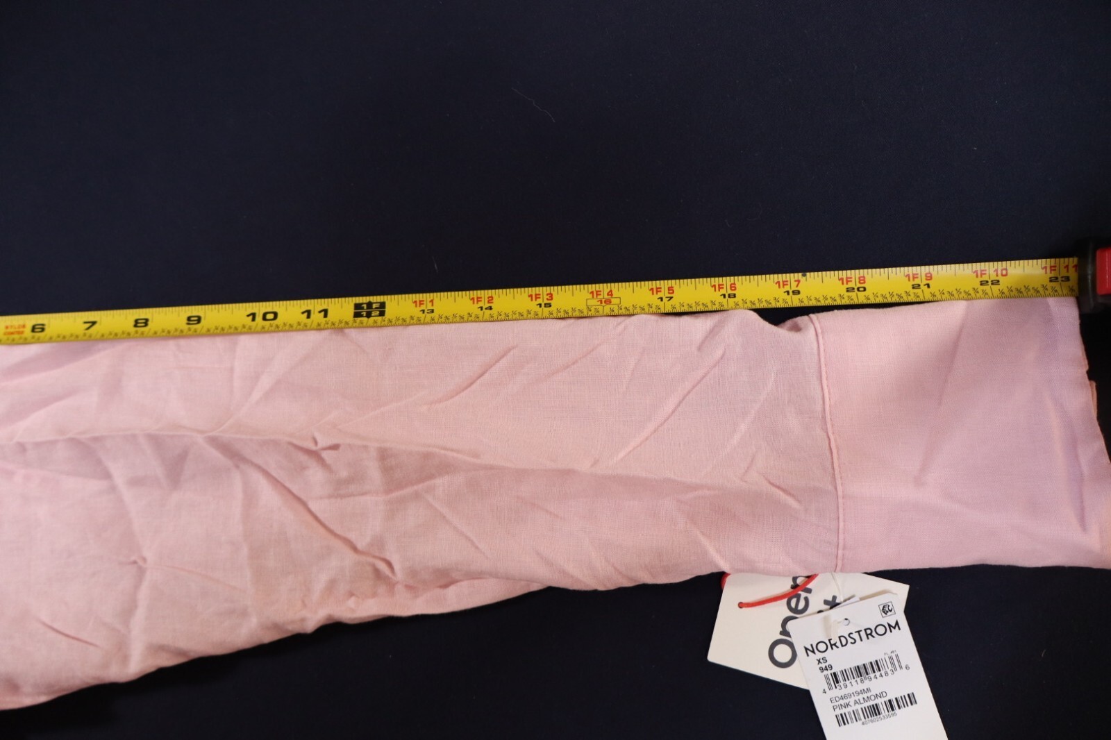 Open Edit Pink Cropped Button-Up Blouse with Drawtie New WT