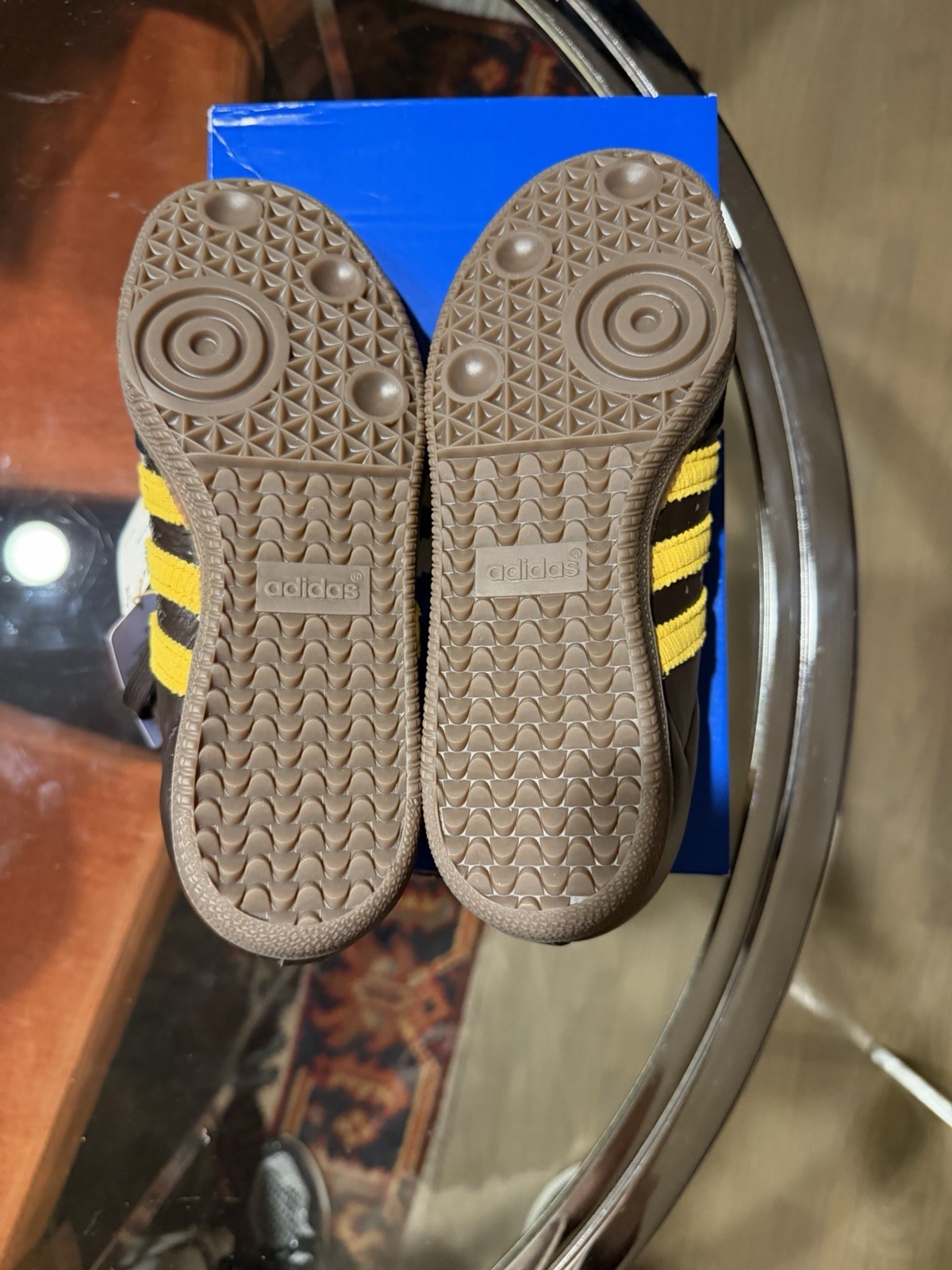 ADIDAS SAMBA OG AURORA COFFEE EQT YELLOW GUM SIZE 5.5 IH6813