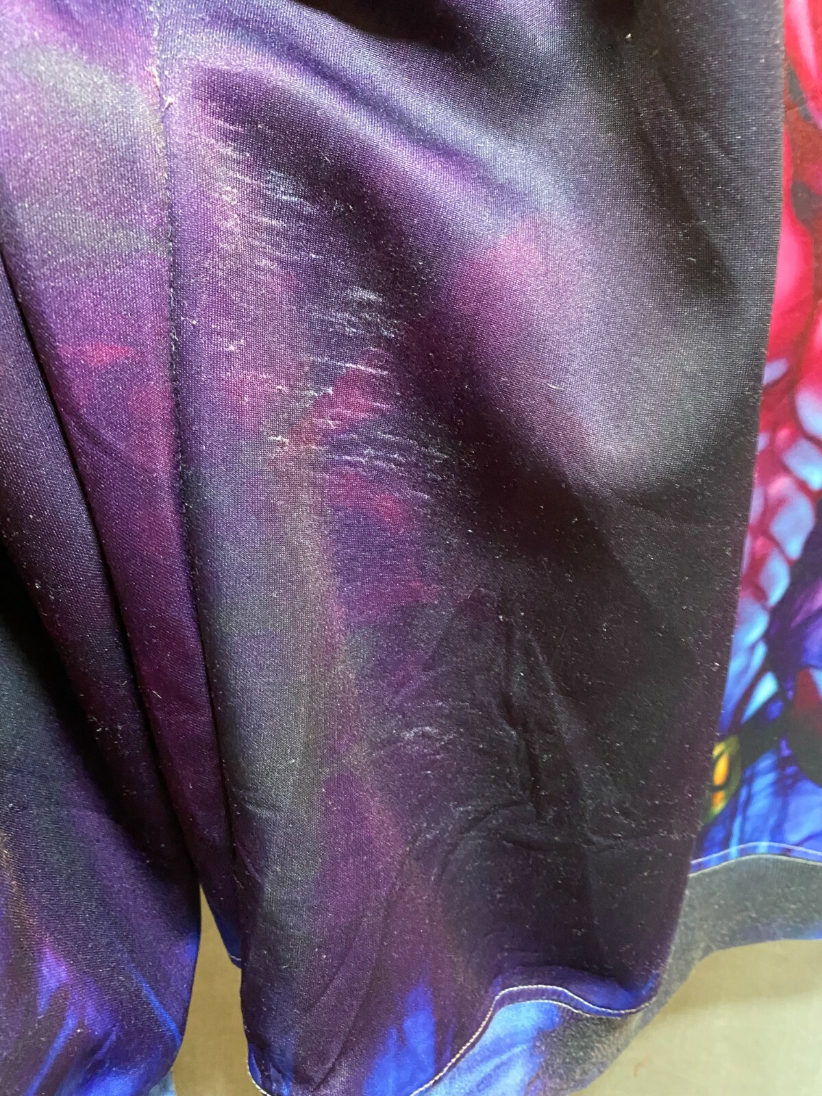 AIO Hacks Sweater Adult Large Purple Alien Graphic Pullover Hoodie Mens.