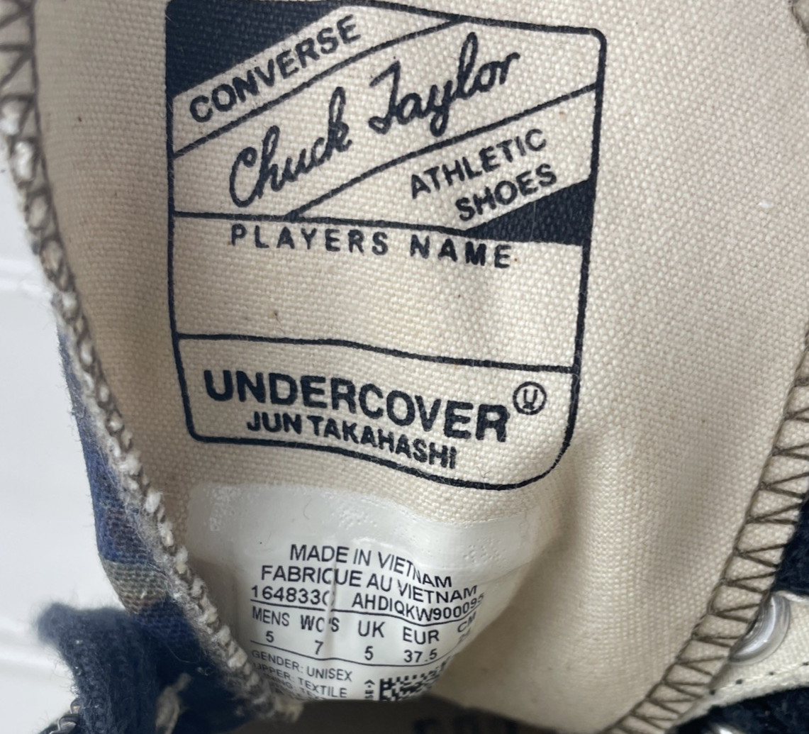 Converse Chuck 70 Undercover Jun Takahashi Sneaker Streetwear Men 5 / Women 7