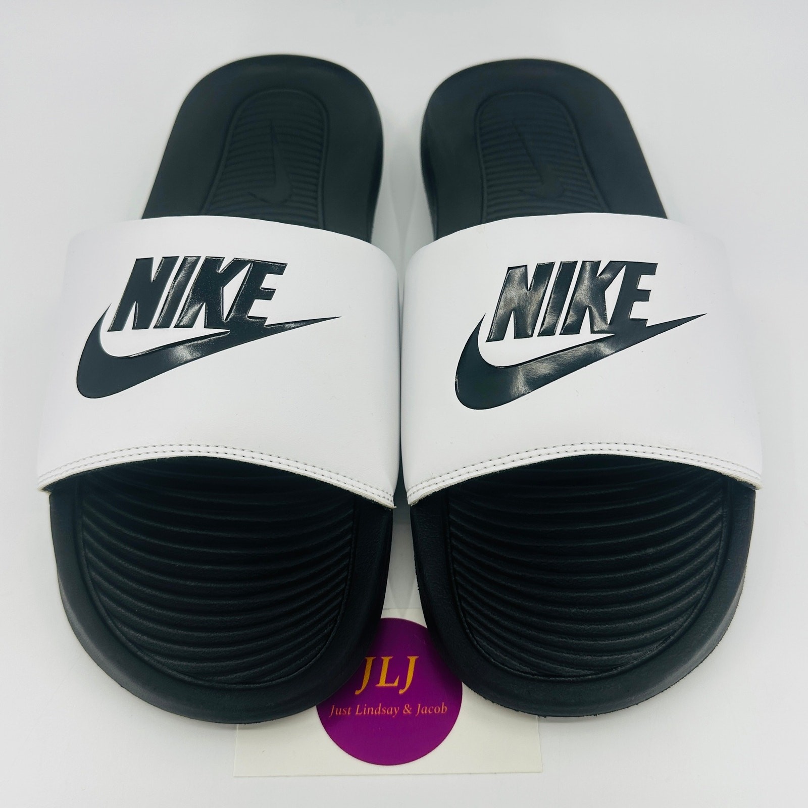 Nike Men’s Victori One Athletic Slide Sandals Black/White CN9675-005 Size 10