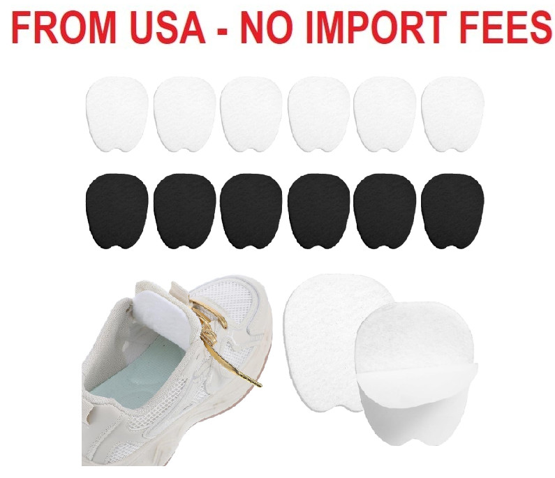 6 Pairs Felt Tongue Pads Cushion for Shoes, Soft Self-Adhesive Tongue Pads for S