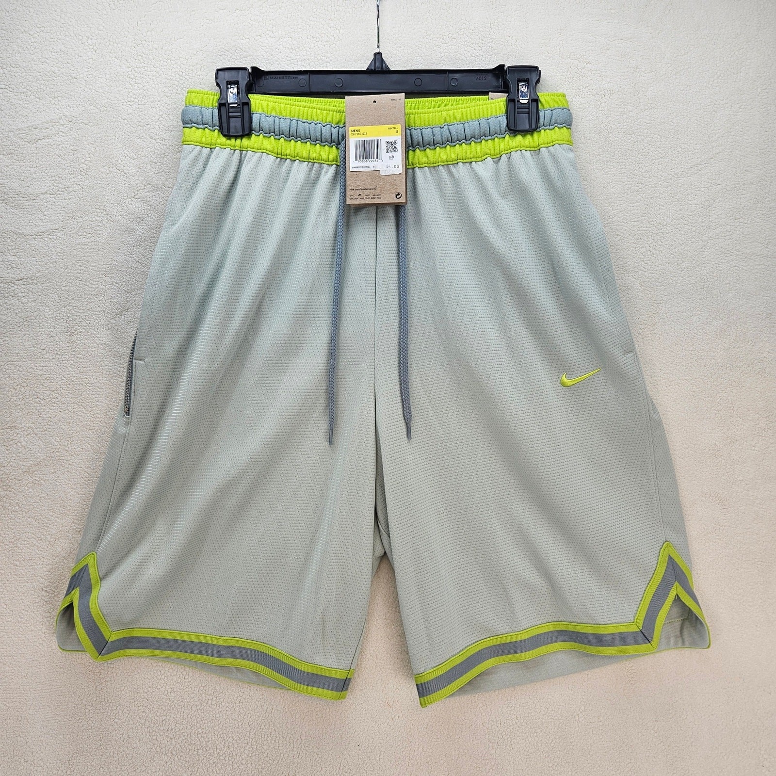 NIKE MEN’S SMALL BASKETBALL SHORTS LIGHT GREEN DH7160-017