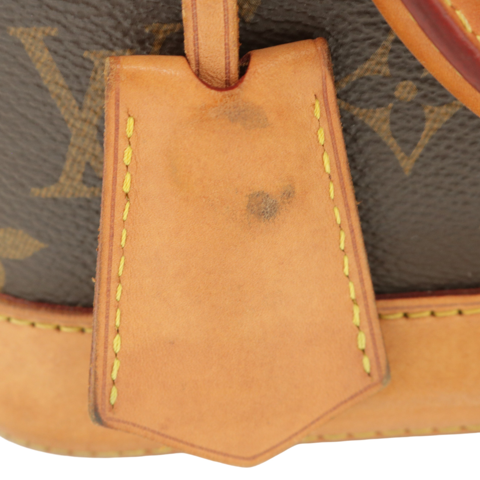 Auth.Louis Vuitton M53152 Alma BB Hand Bag Brown Monogram Canvas Serial: RFID