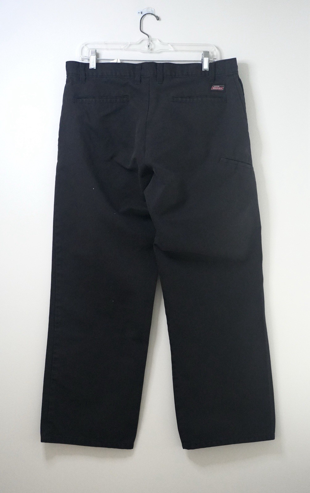 Dickies GP638 Loose Fit Cell Phone Pocket Work Pants Black Utility Chino 34×30