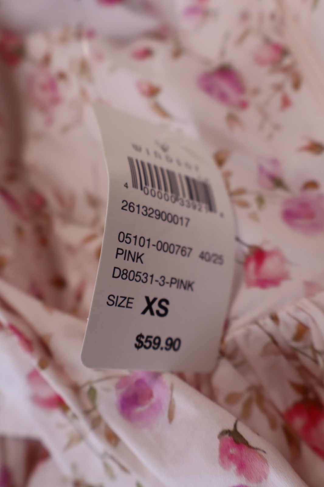 NEW Windsor Pretty Plans Floral Corset Skater Dress Pink Bow Sleeveless Size S