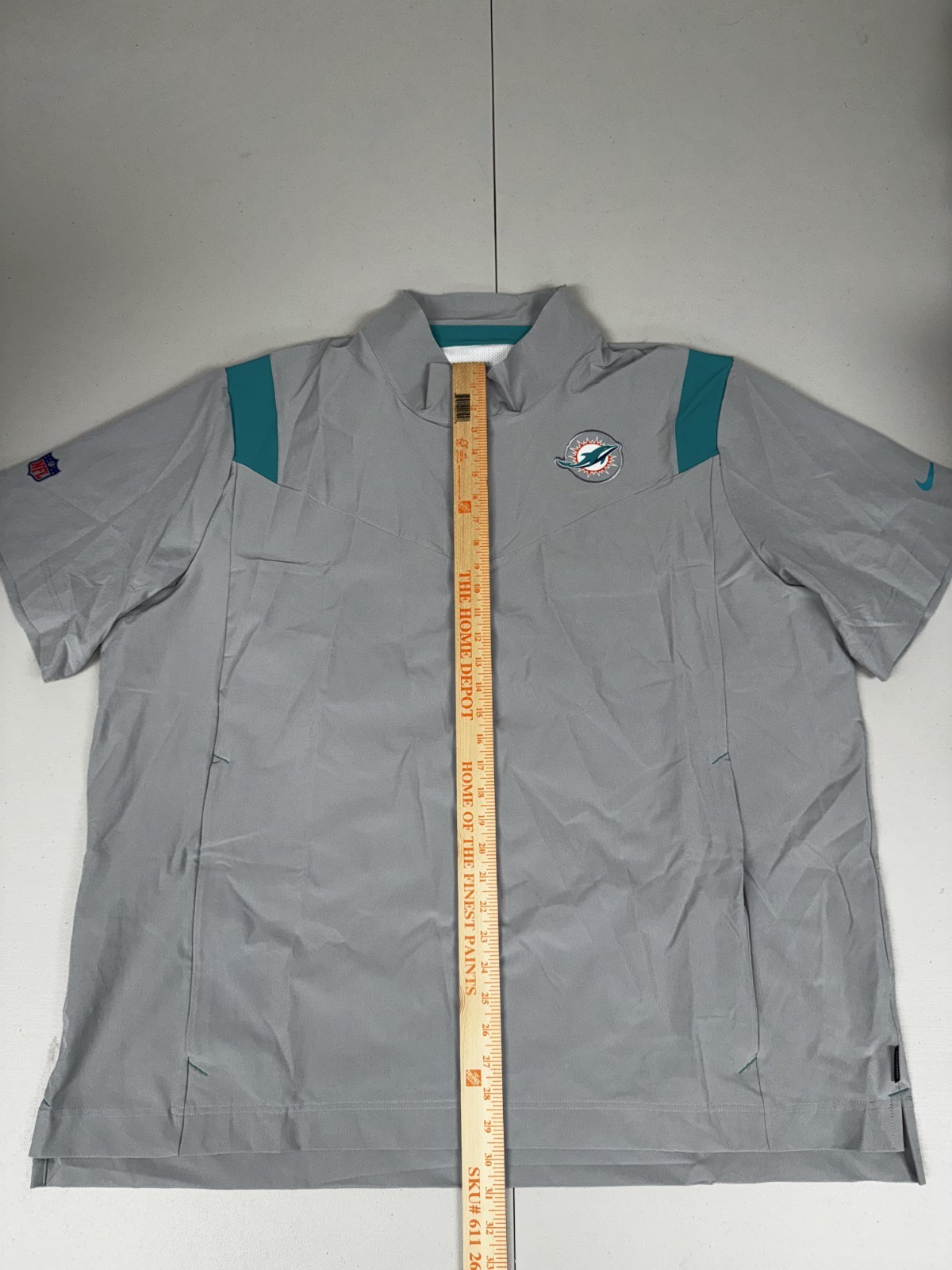 Nike Miami Dolphins 1/4 Zip Coaches Jacket On Field Apparel Pick Size M-4XL