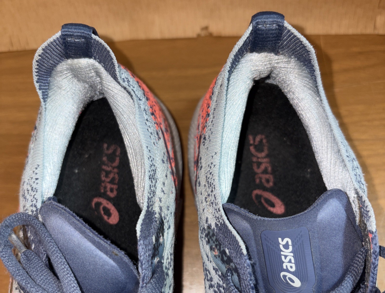 Asics GEL-KINSEI FF Blast Running Shoes Blue Grey Tie Dye Look Women 8.5