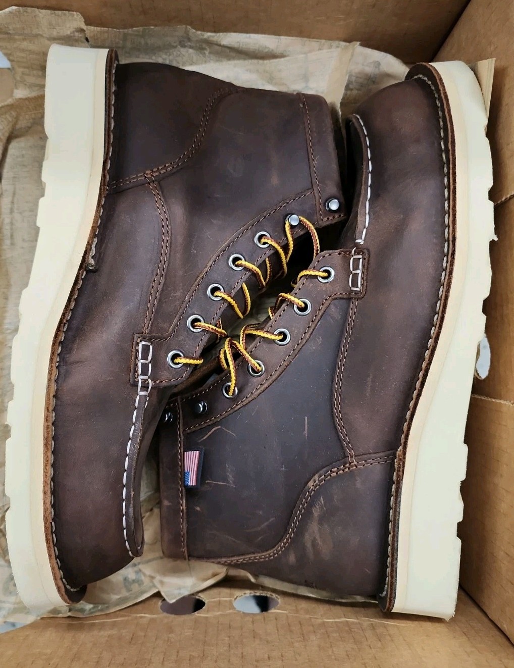 Danner Men’s Bull Run Moc Toe 6″ Work Boot 15563 Brown – Free Shipping