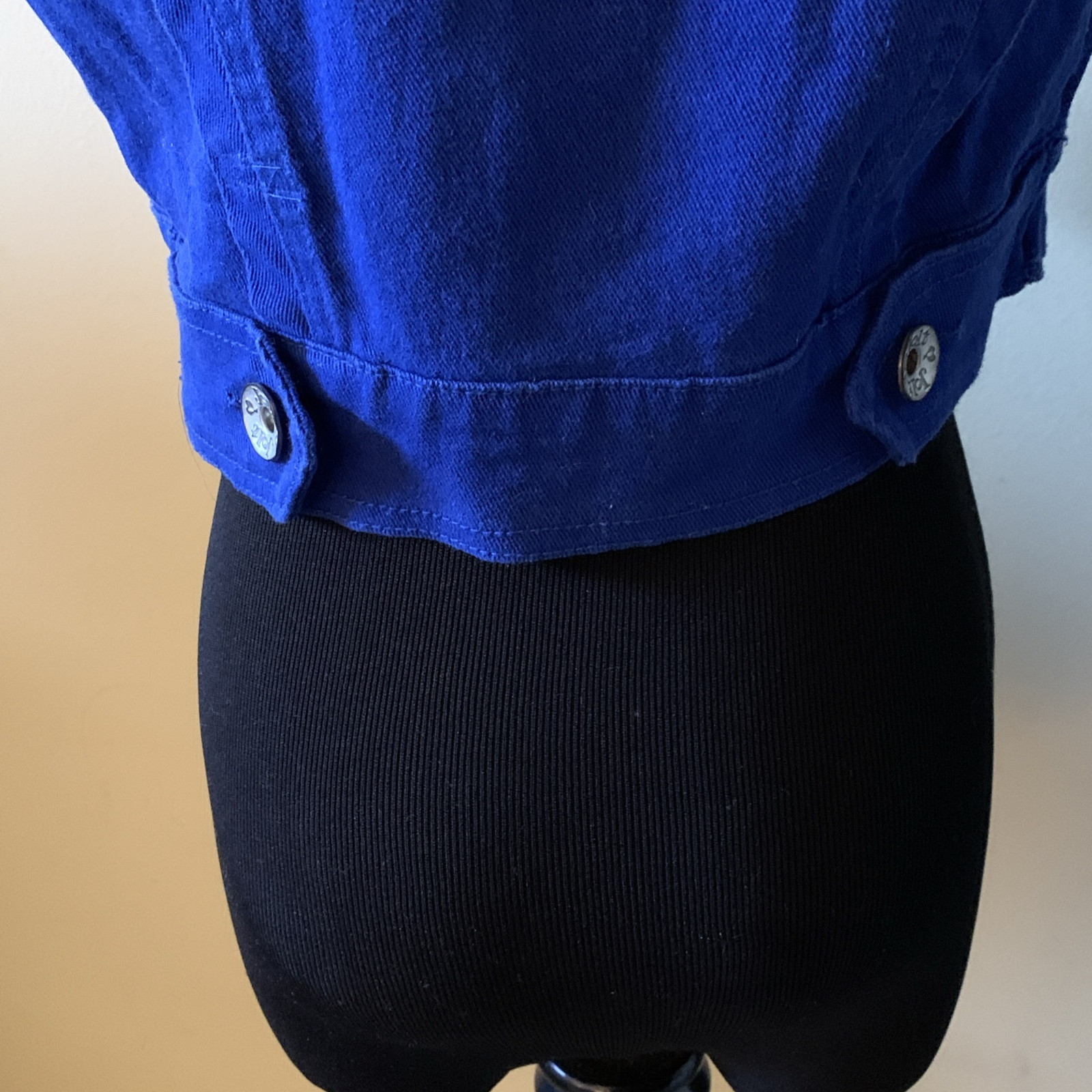 Jolt Women’s Blue Vest Size Small 98% Cotton 2% Spandex