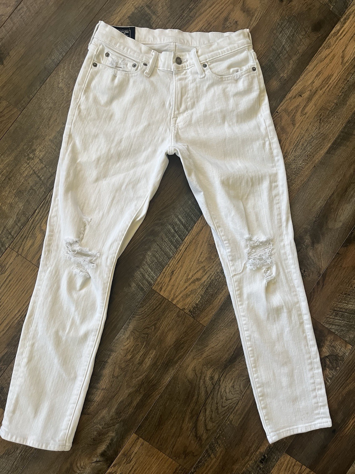 Men’s Abercrombie & Fitch Distressed Rustin Athletic Skinny Stretch Jeans 28×30
