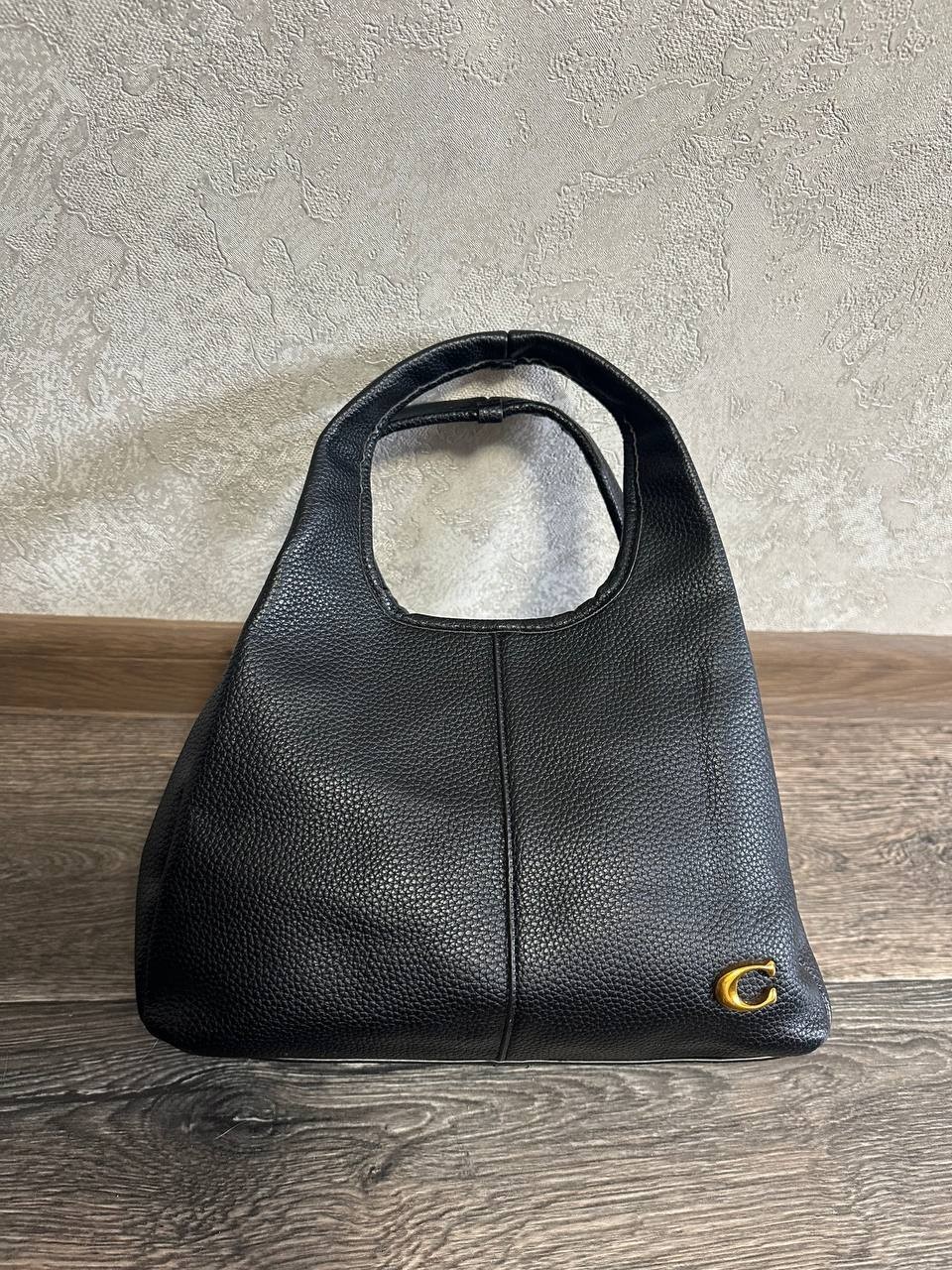 COACH LANA SHOULDER BAG black leather f2380-cm545