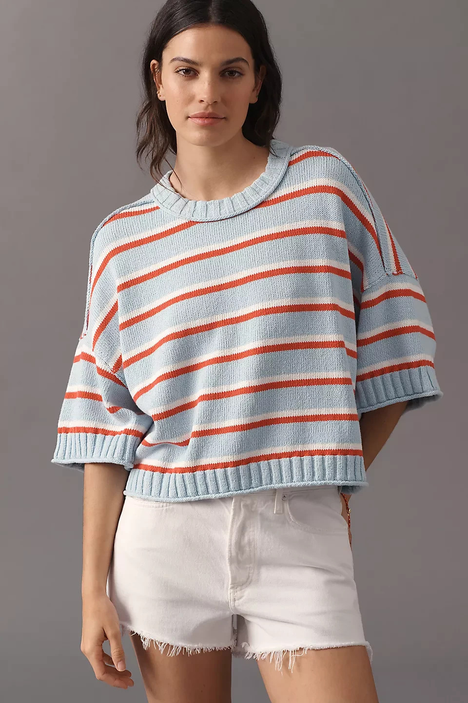 Anthropologie – Goldie Cotton Crew-Neck Sweater 4114086690169