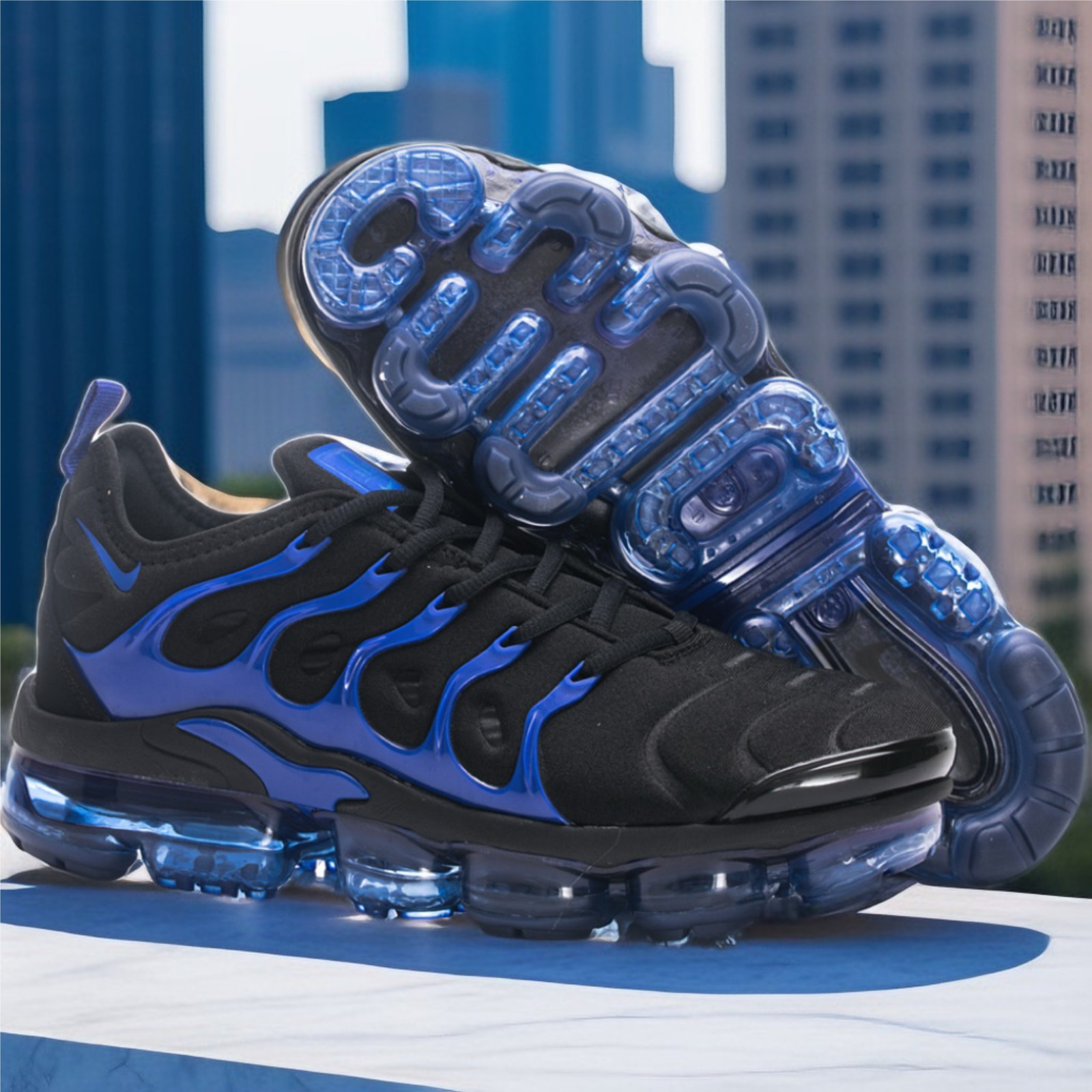 Size 7-12 NEW Nike Vapormax Plus TN Dark Blue Men’s Shoes free shipping