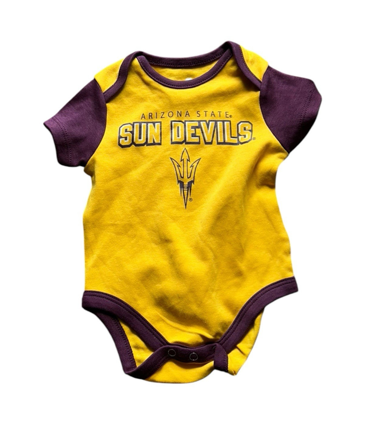 Team Athletics Arizona State Sun Devils Baby Romper 0-3M