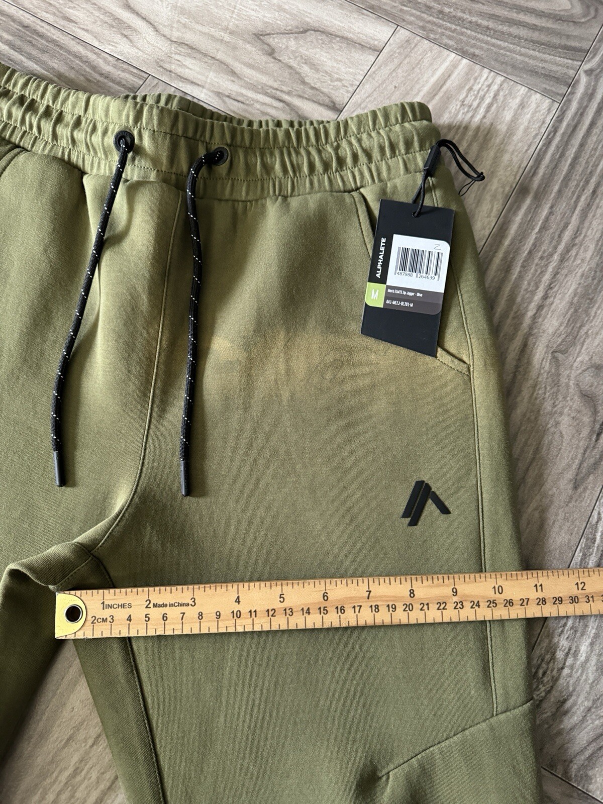 Alphalete Men’s Elmts Zip Jogger – Olive , Check seller’s description, Size M
