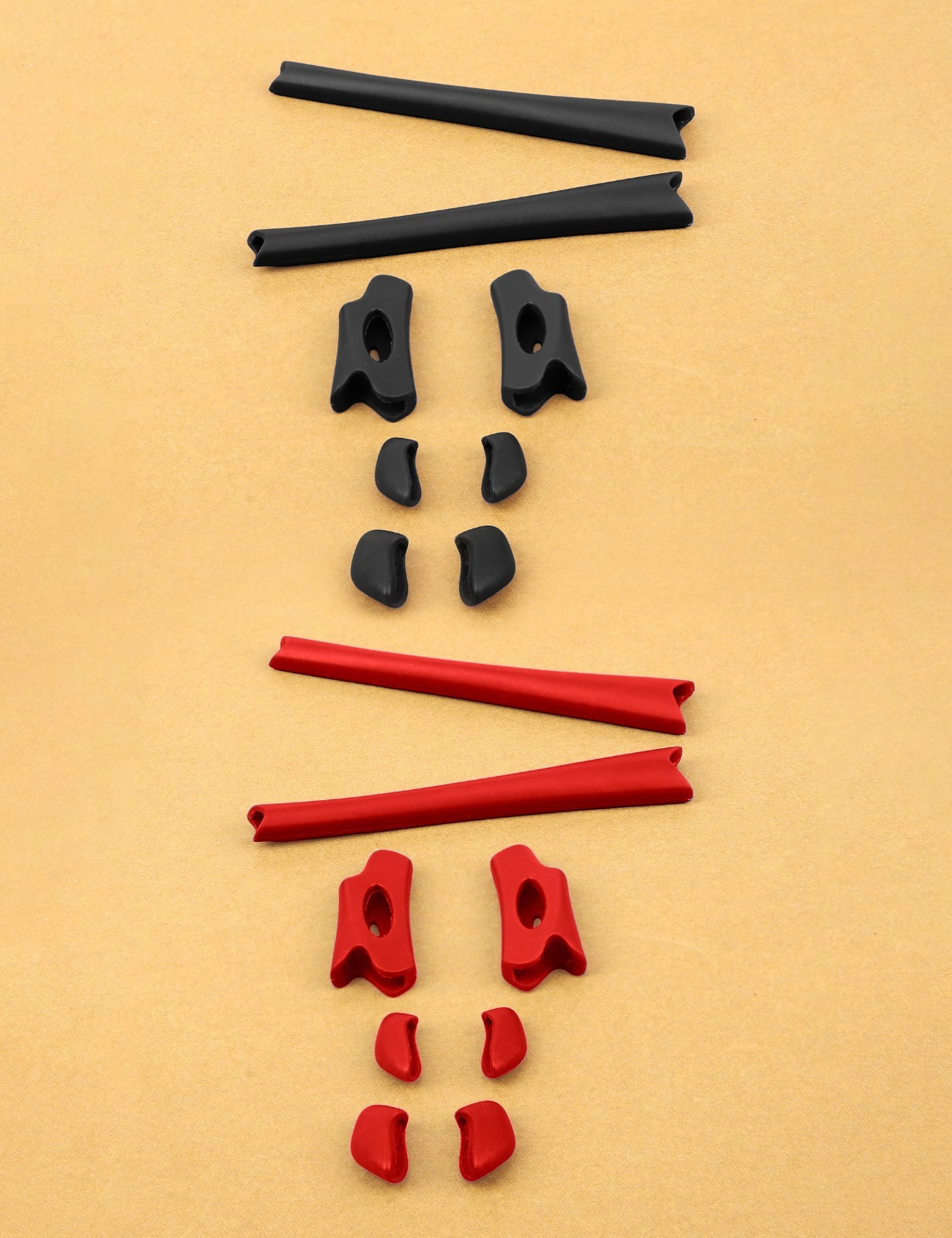 Silicon Earsocks Nose Pads Rubber Kits for-Oakley Flak Jacket OO9008 XLJ OO9009