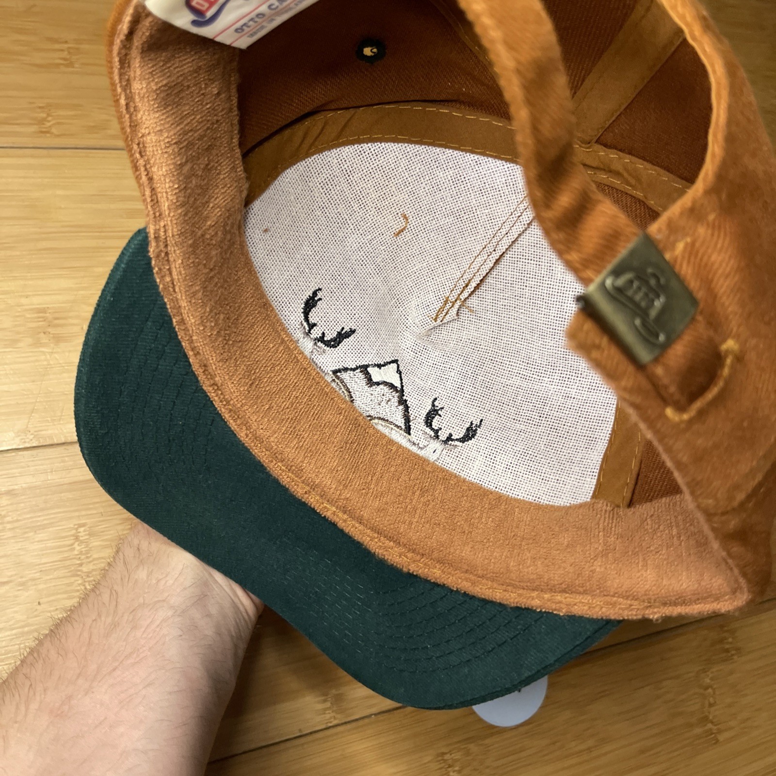 Fair Chase Outfitters Fall Brown Green Buck Deer A-Frame Strapback Hat Unisex