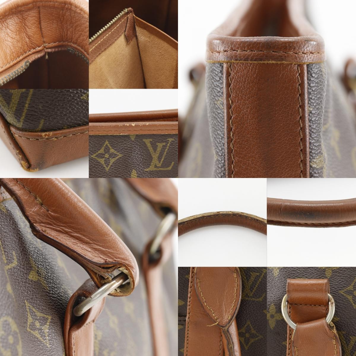 LOUIS VUITTON Weekend PM Tote Bag M42425 Brown Monogram canvas unisex