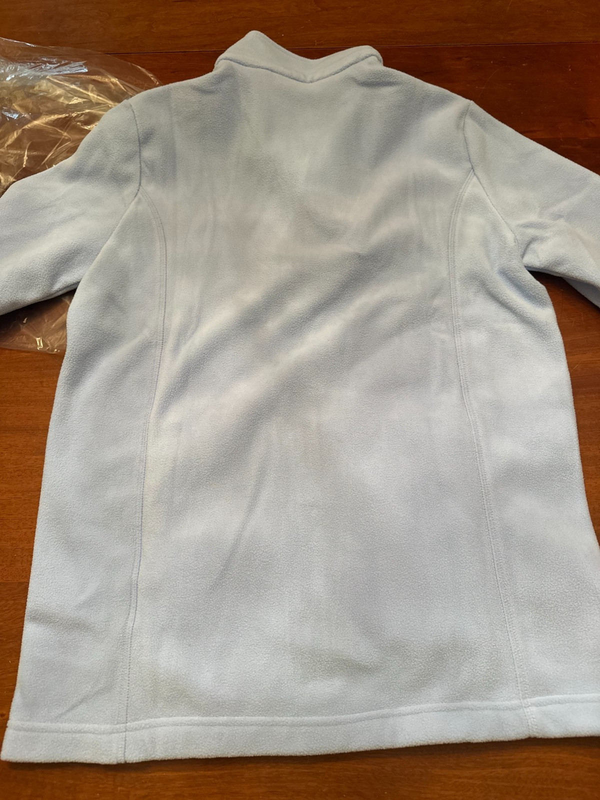 NEW LAND’S END light blue CLEAR BLUE SKY FLEECE light ZIP coat WOMENS jacket S