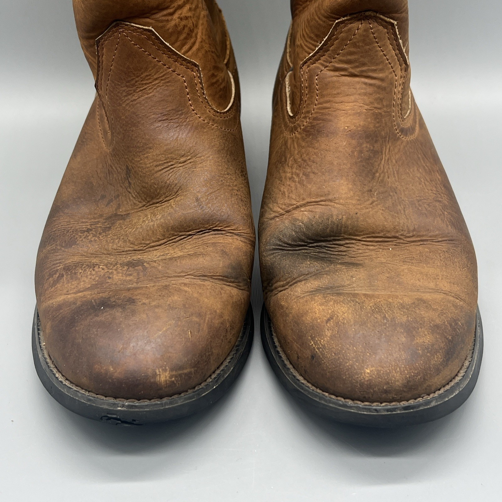 Ariat Heritage Cowboy Boots Western Brown Leather 34725 Mens Size 9.5 EE