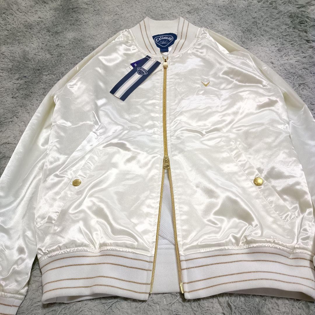 M Size Stadium Jacket Golf Blouson Y2K Shiny Sukajan