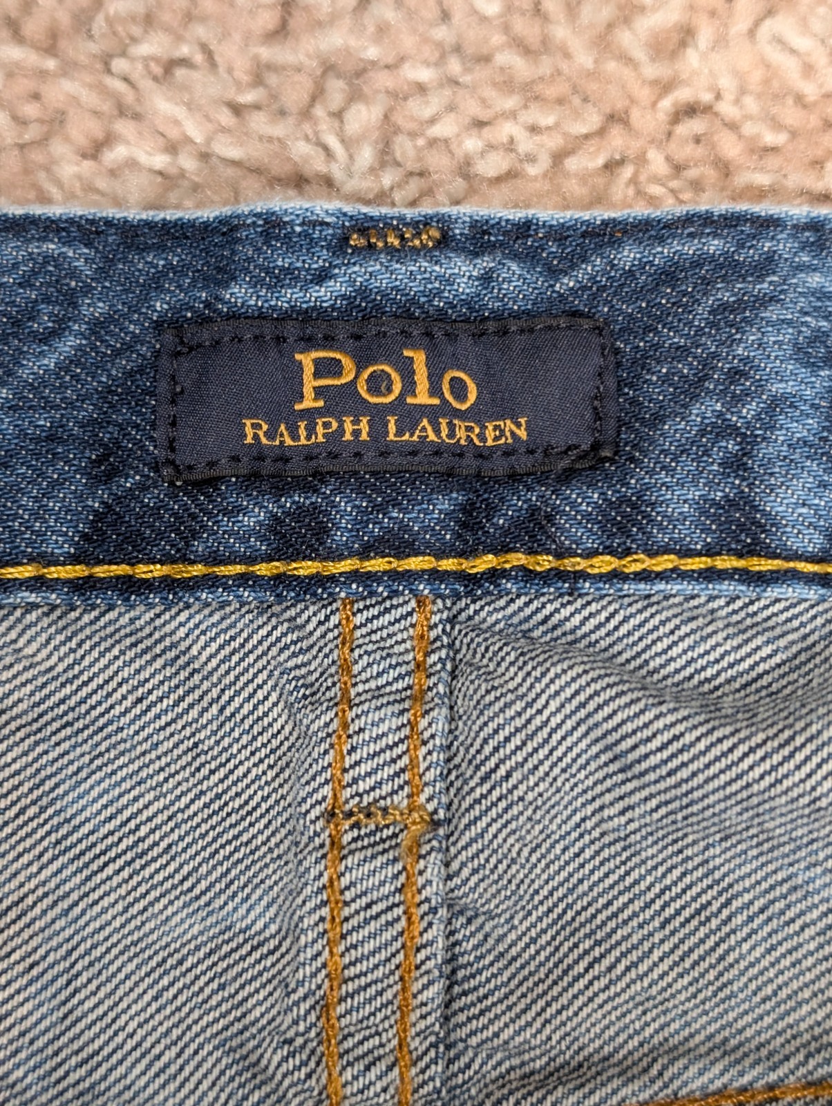 Polo Ralph Lauren Sullivan Medium Blue Acid Wash Men’s 36×30 Denim Jeans