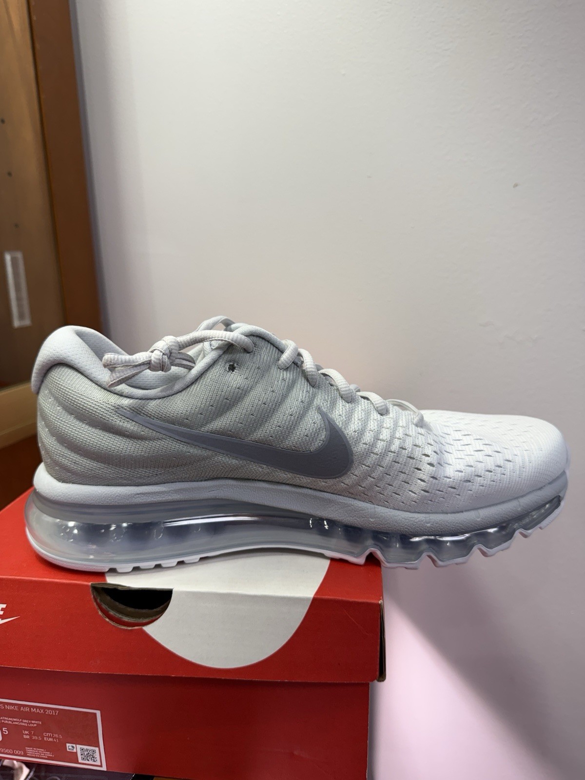 Nike Air Max 2017 Pure Platinum White 849560-009 Women’s Size 9.5 New NIB