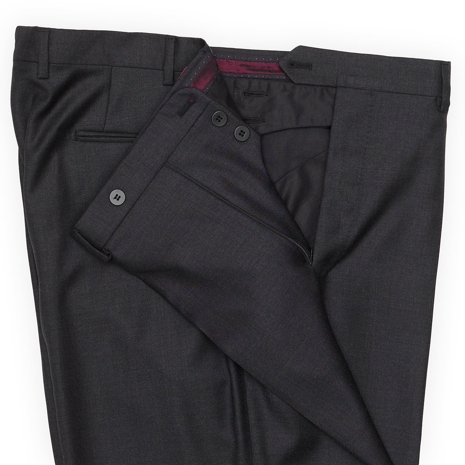SARTORIA PARTENOPEA x VANNUCCI Gray Wool Super 110’s Handmade Suit EU 58 US 48