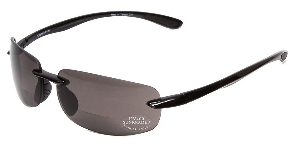 Calabria 47BF Rimless Bi-Focal Reading Sunglasses in 7 COLOR & POWER OPTIONS