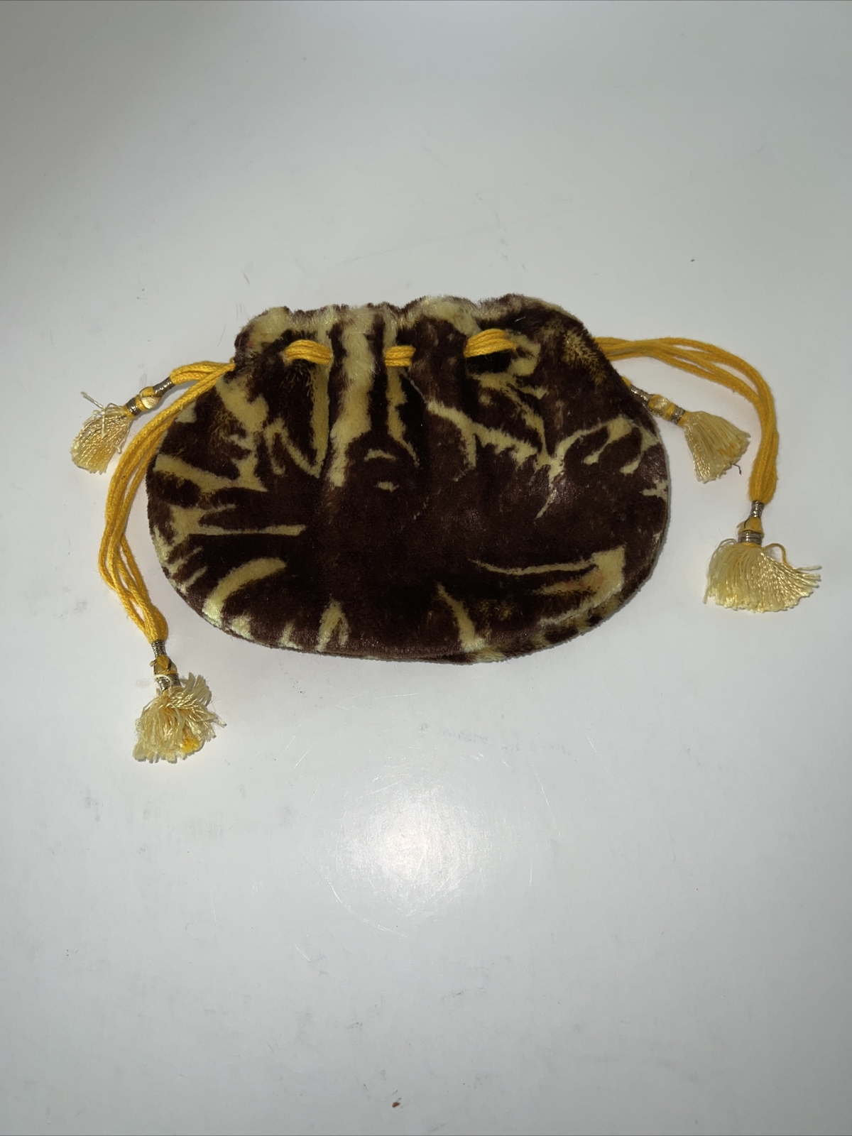 Faux silk velvet coin purses with drawstring closure
