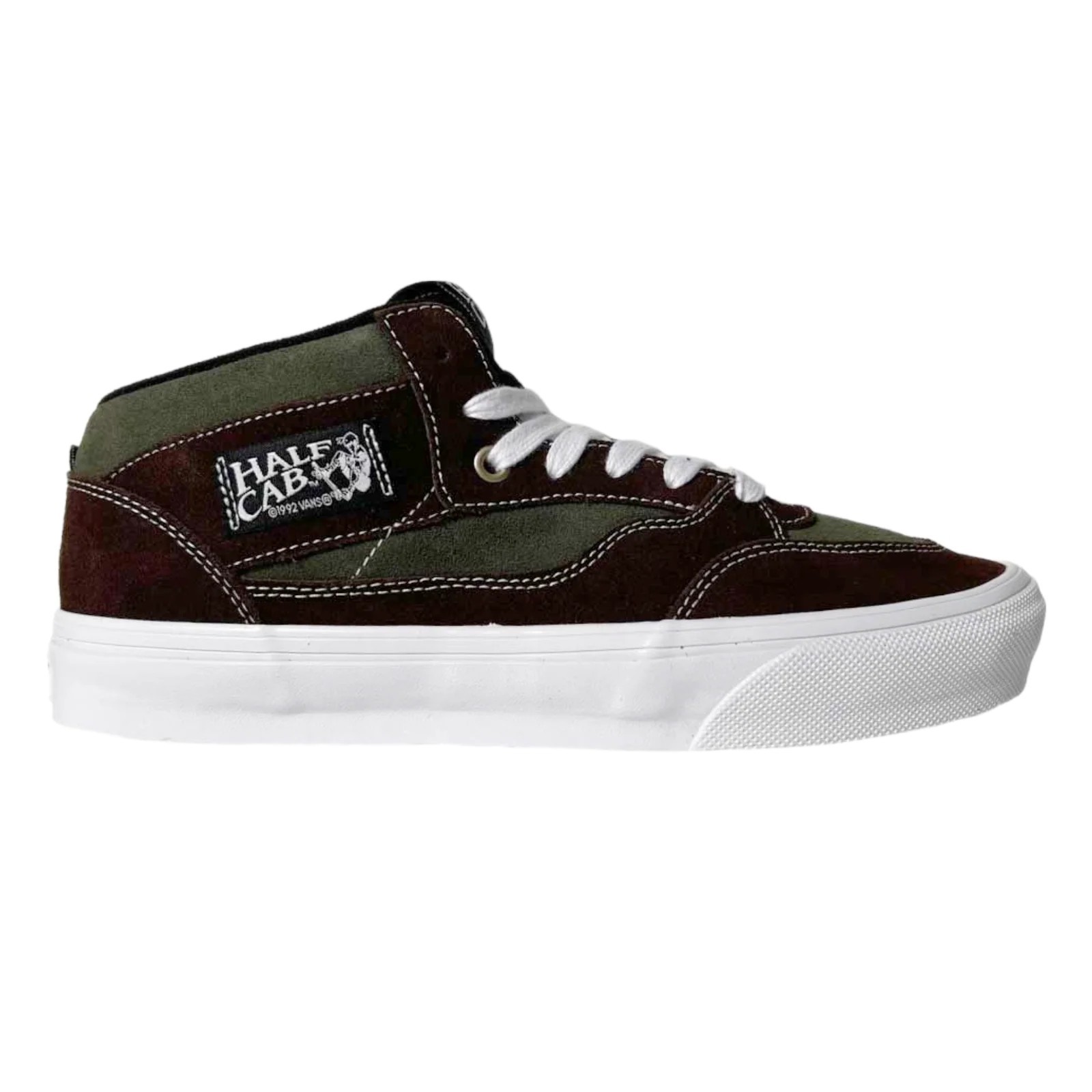 Vans Checkerboard Union VCU Skate Half Cab 92 Shoes Dark Brown Green Mens Size 9