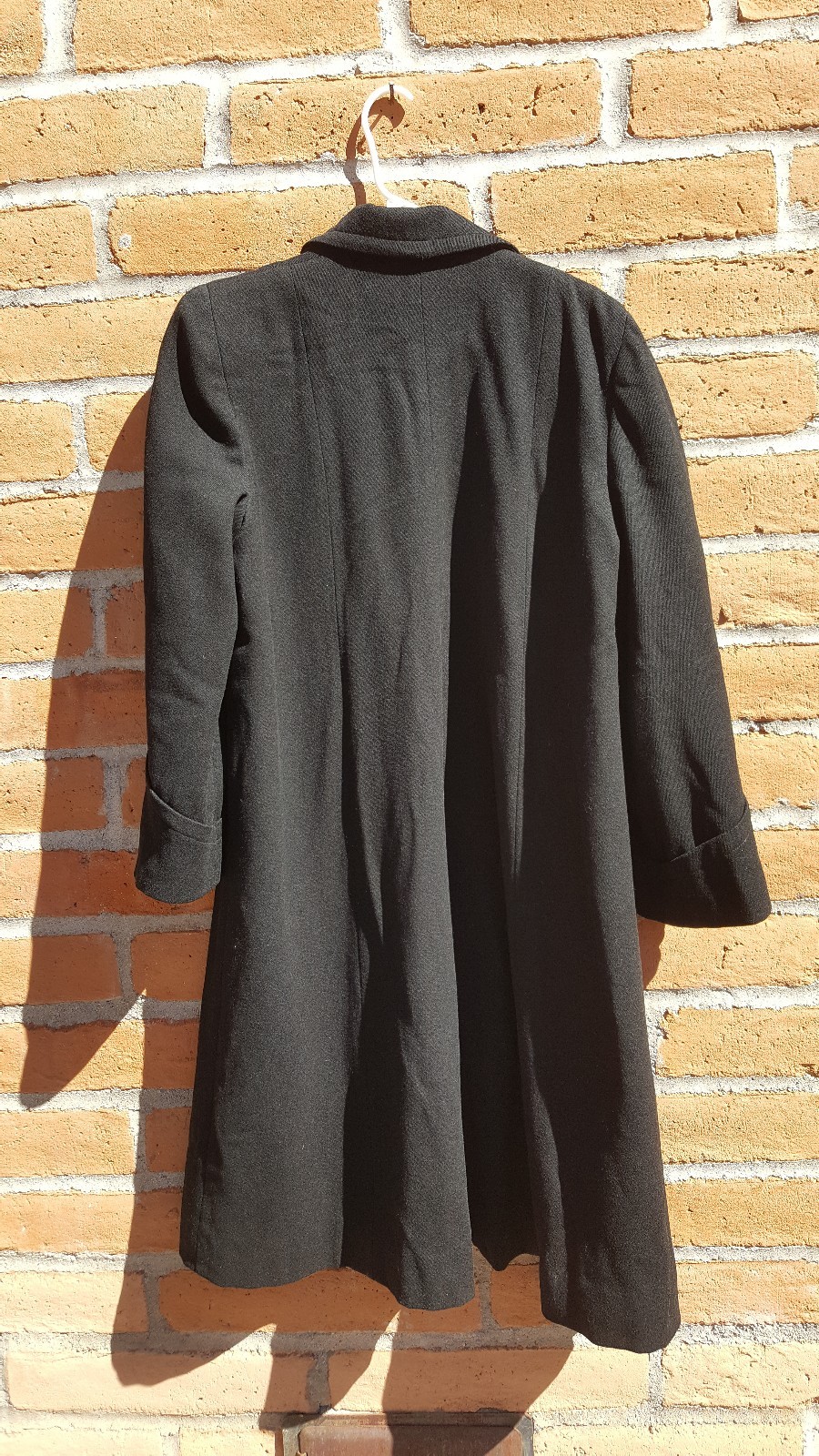 WARM 1940s Black Tightly Woven Wool Coat
