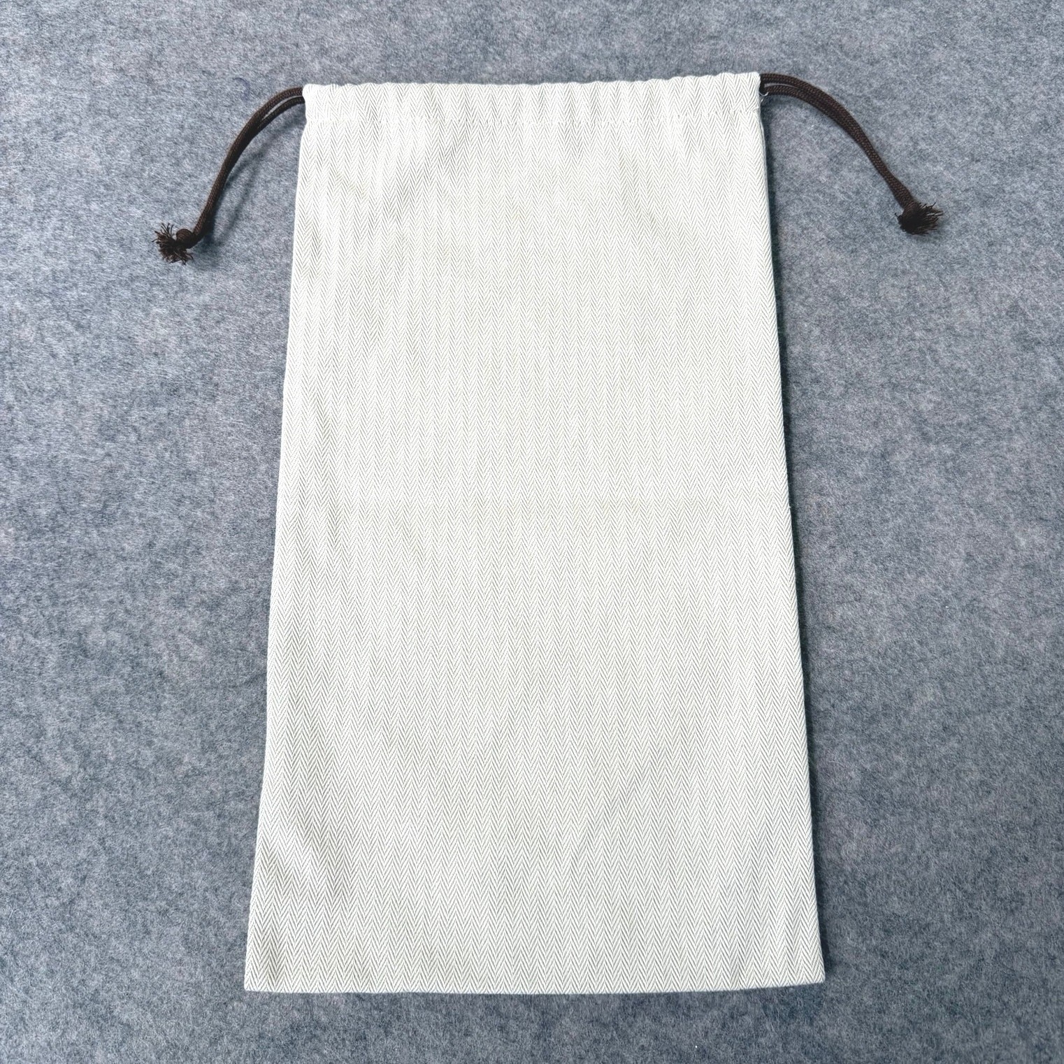 Authentic Hermes France Dust Bag Storage Gift Cream/Brown- 8.75″x15″
