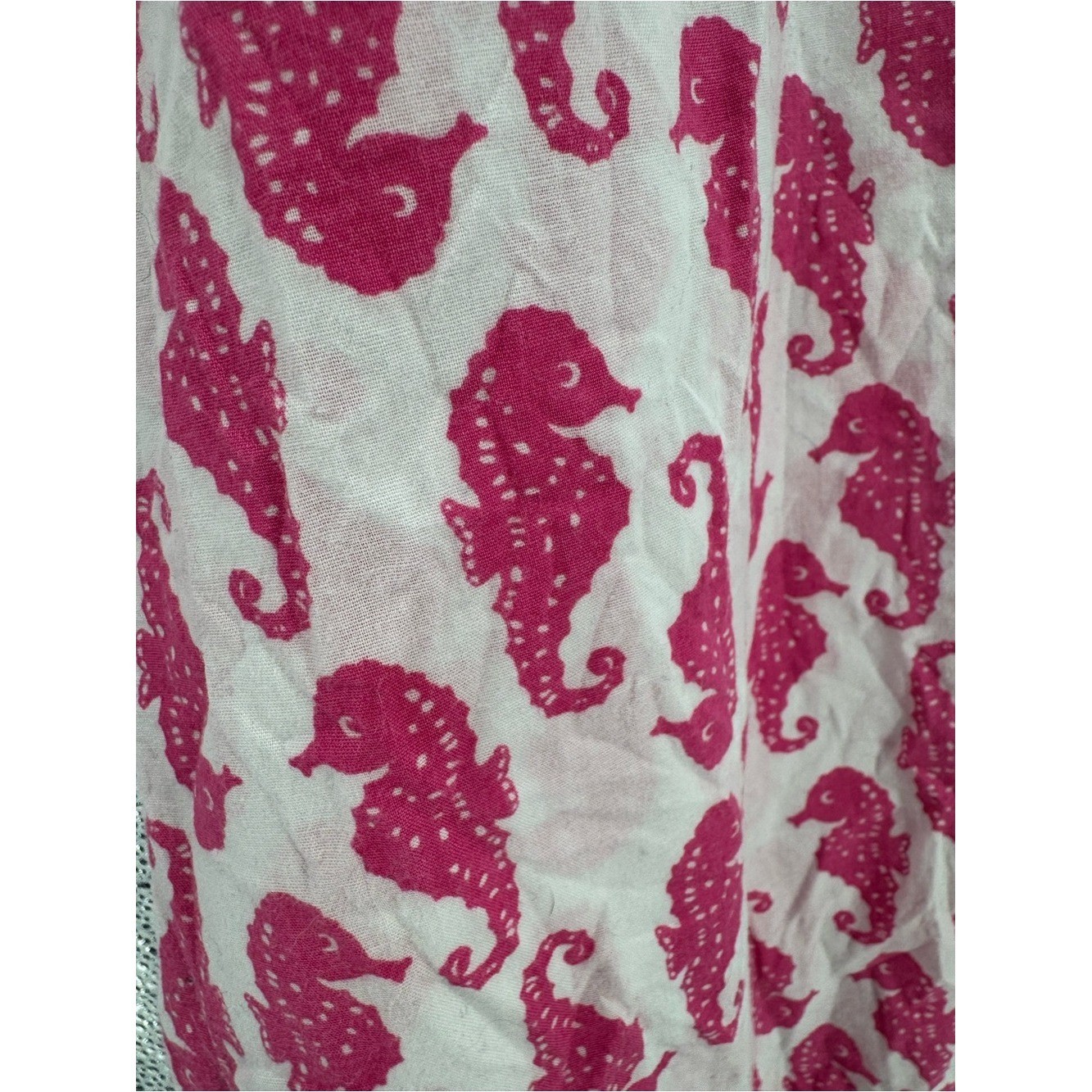 Old Navy Pink Seahorse-Print Lounge Pants with Bow