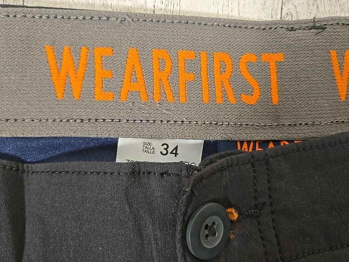 Wearfirst Cargo Shorts 34 Black Freeband Waistband Stretch Cotton Nylon Mens NEW