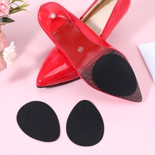Kifmurase 10Pcs Non-Slip Shoe Pads, Thickened Non-Skid Rubber 10 pcs Black