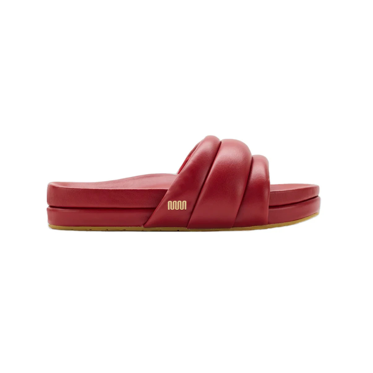 Commbi – The Softie Slide – Cherry Red Leather – Women’s Size 9